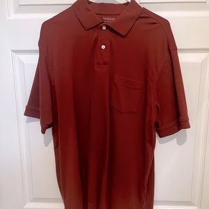 Mens Roundtree and Yorke Polo. Burt Orange color. Size L